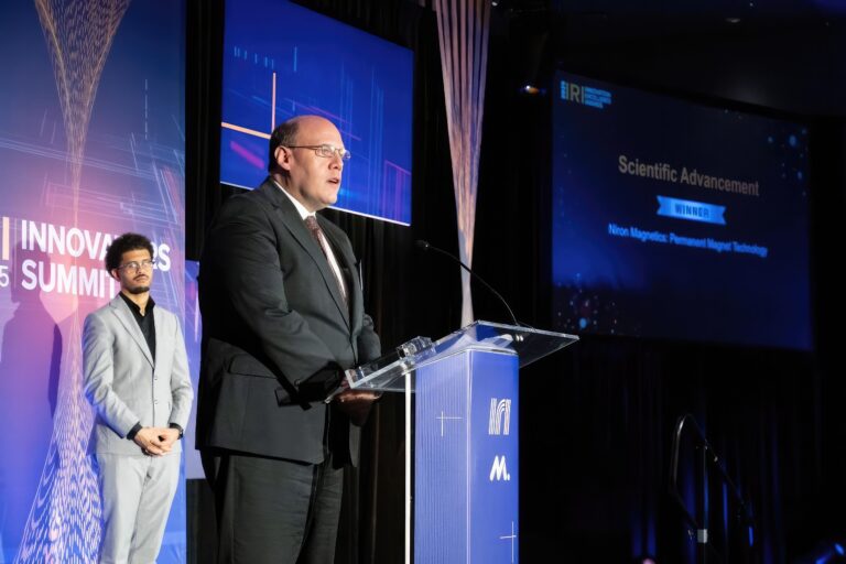 Niron Magnetics Receives the Innovation Research Interchange Innovation Excellence Award in Scientific Advancement